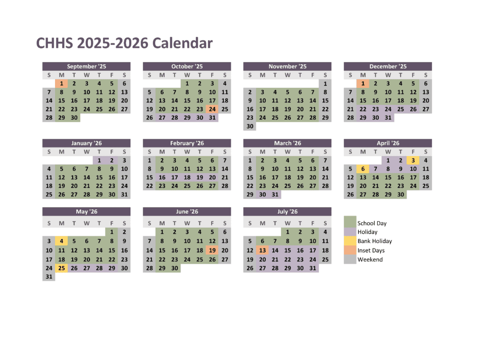 Term Dates - Cheadle Hulme High School