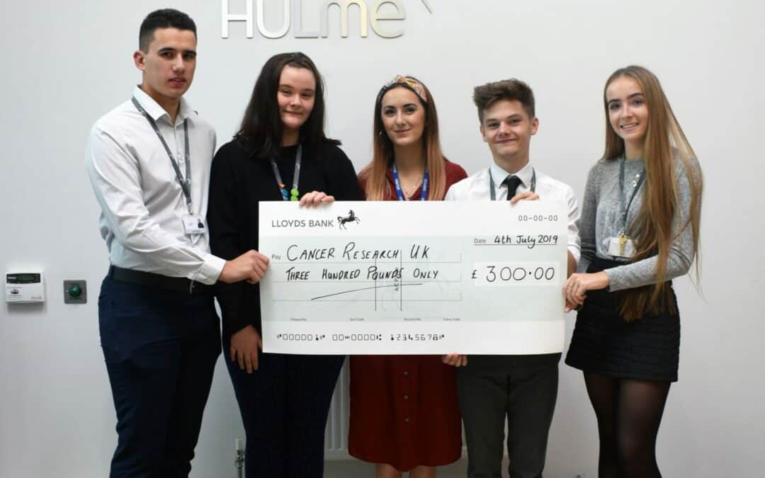 CHHS students donate £300 to Cancer Research UK