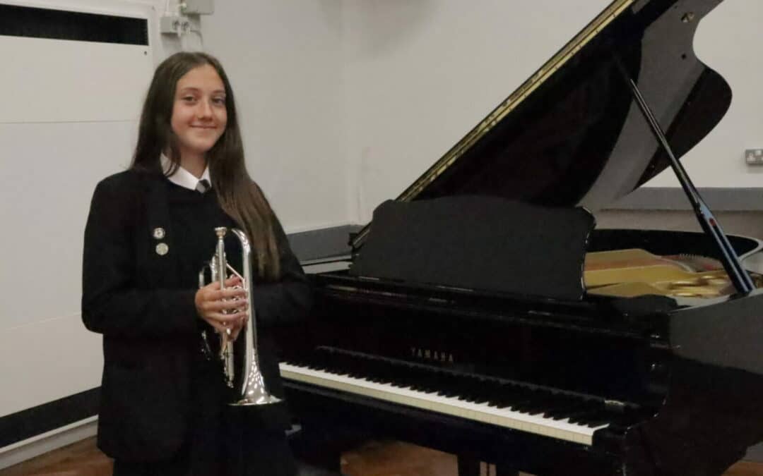 Student Macey hits high note with national brass band