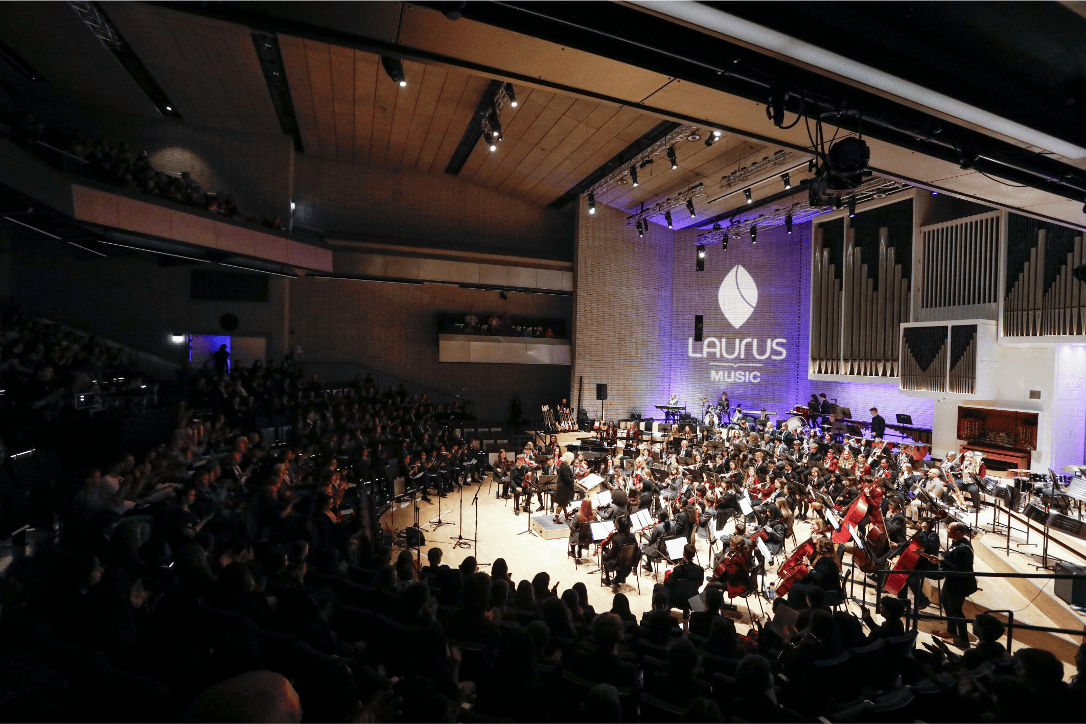 Students from Cheadle Hulme High School and the Laurus Trust secondary schools perform at the RNCM in Laurus Live.