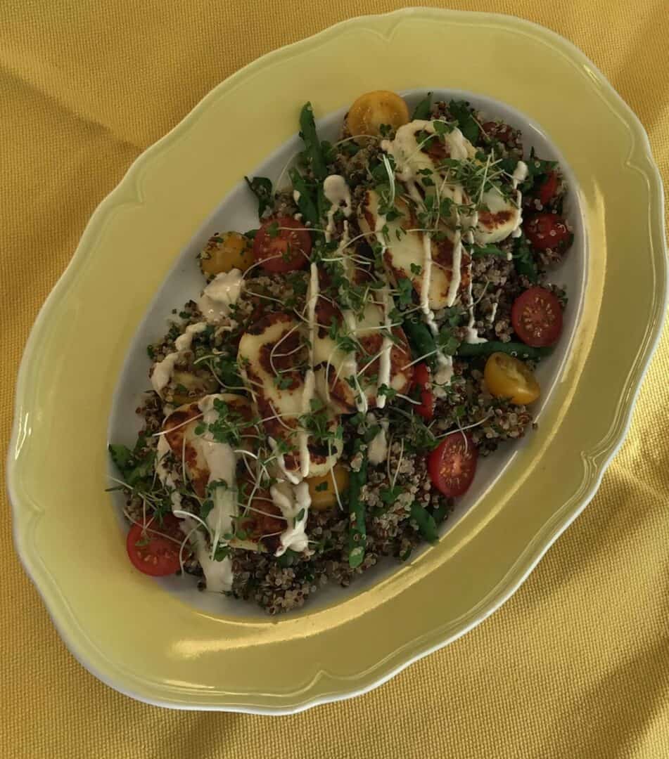 A stylish quinoa salad