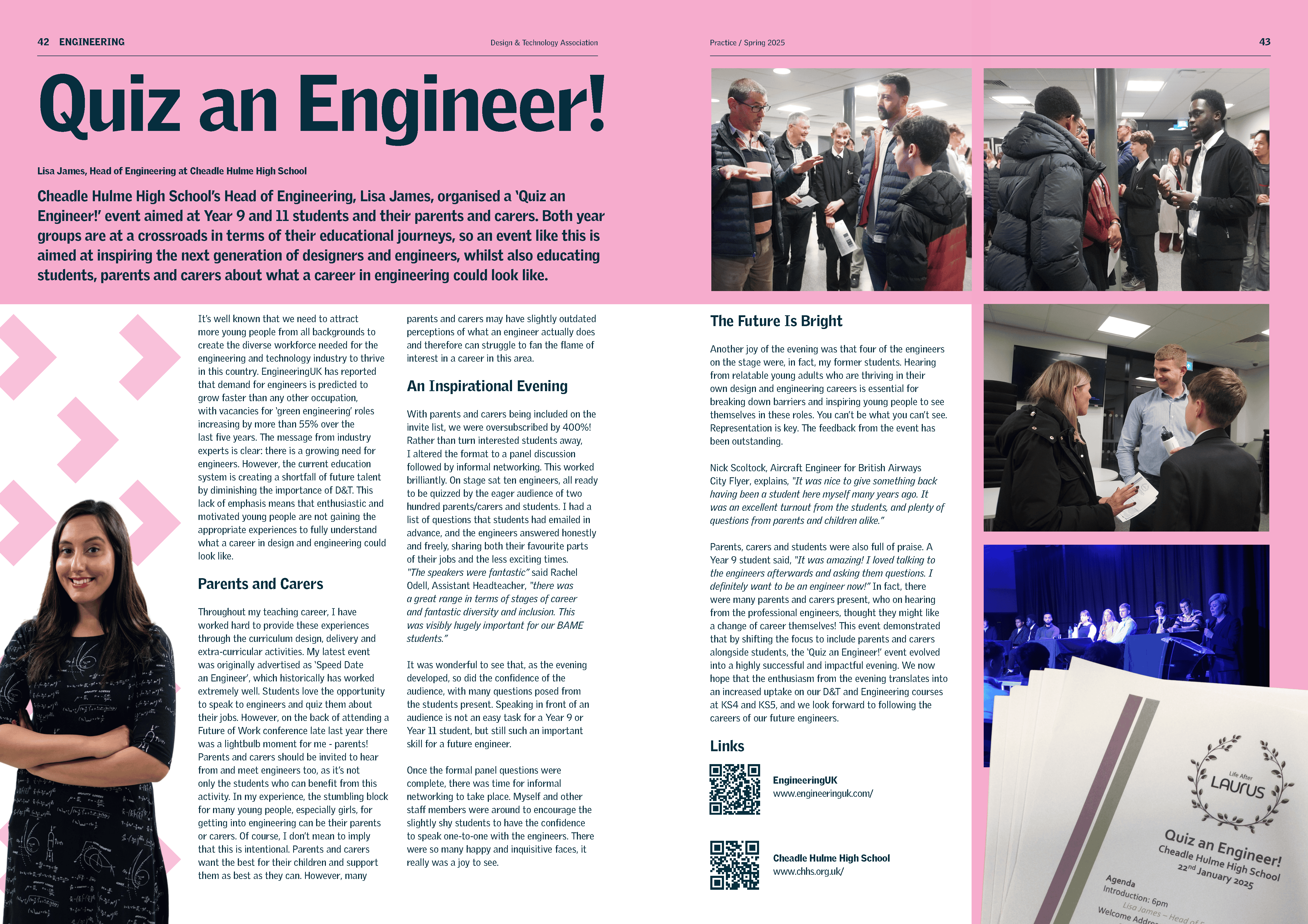 Quiz an Engineer feature in DT Practice Magazine, by Head of Engineering at Cheadle Hulme High School,
