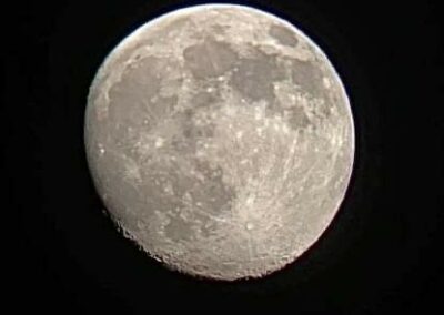 An image of the moon against a total black sky