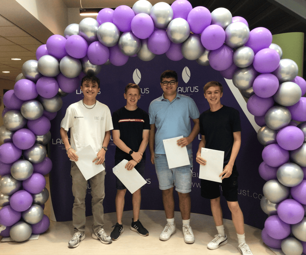 Sam Oliver Zak and Joe collect their results