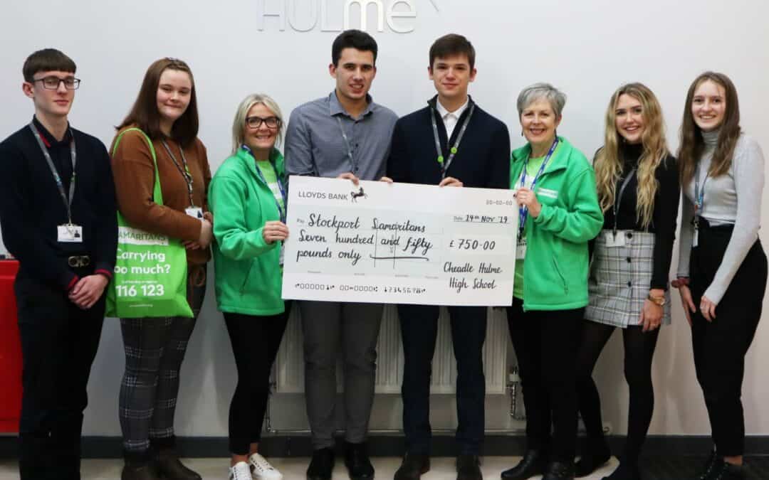 CHHS students raise £750 for The Samaritans