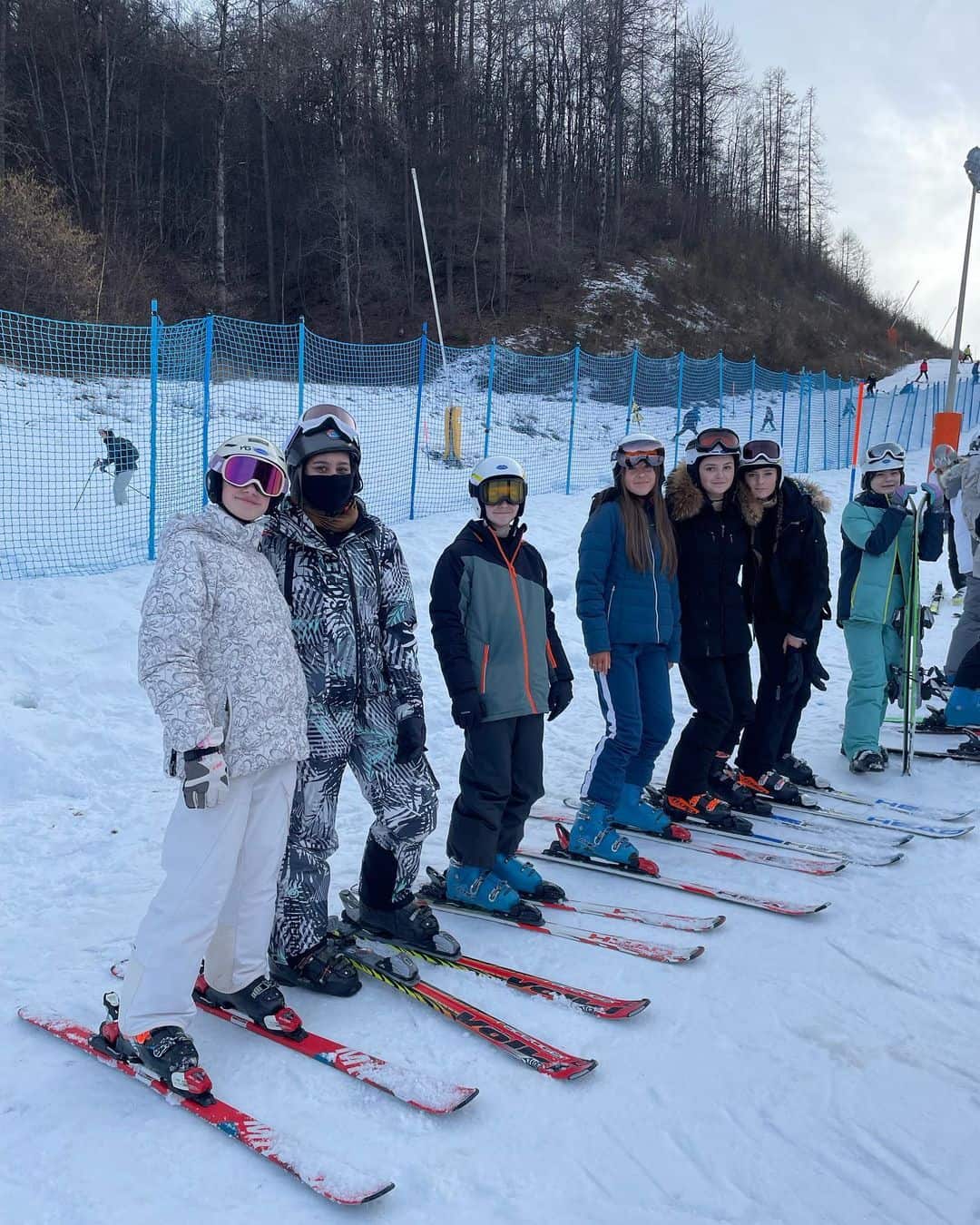 Cheadle Hulme High School students ski in Italy.